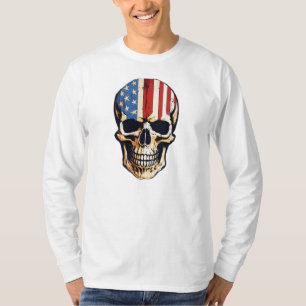 "Edgy and Bold: Skull Printed T - Shirt" Mann T-Shirt