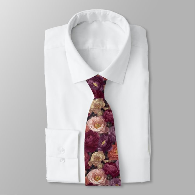 Edgy Birthday Gifts For Him Ranunculus Flower Krawatte (Gebunden)