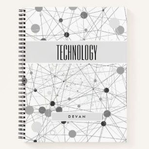 Edgy BOHO Komposition in Grays Subject Notizbuch