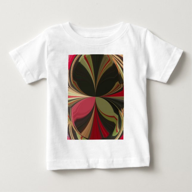 Edgy Earth Kaleidoskop Art Print Baby T-shirt (Vorderseite)