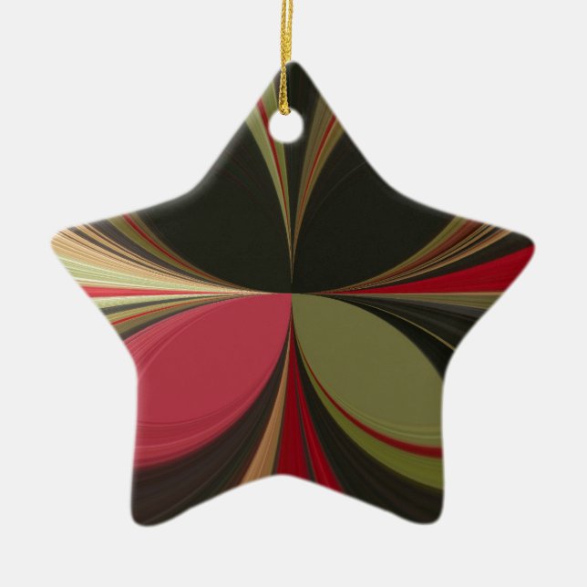 Edgy Earth Kaleidoskop Art Print Keramik Ornament (Vorne)