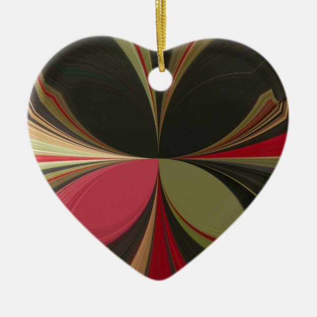 Edgy Earth Kaleidoskop Art Print Keramik Ornament (Vorne)