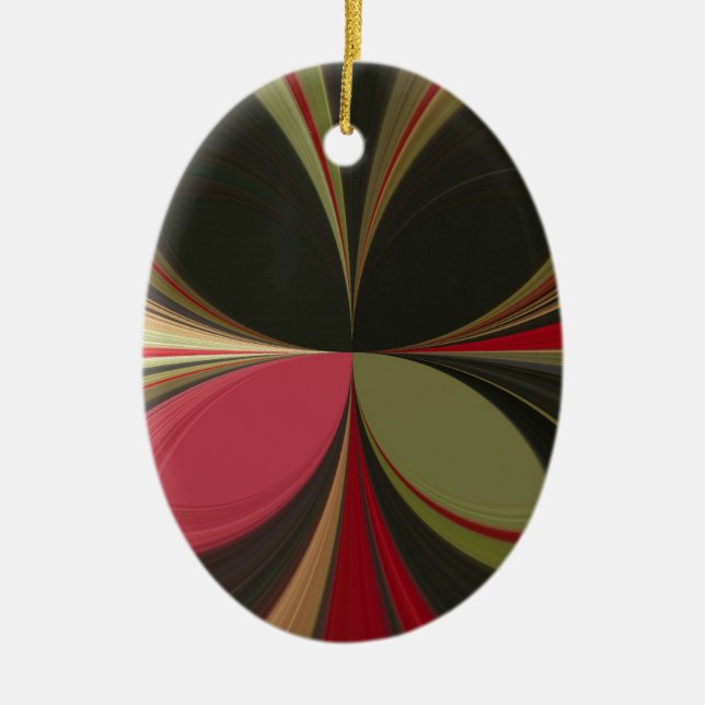 Edgy Earth Kaleidoskop Art Print Keramikornament (Vorne)