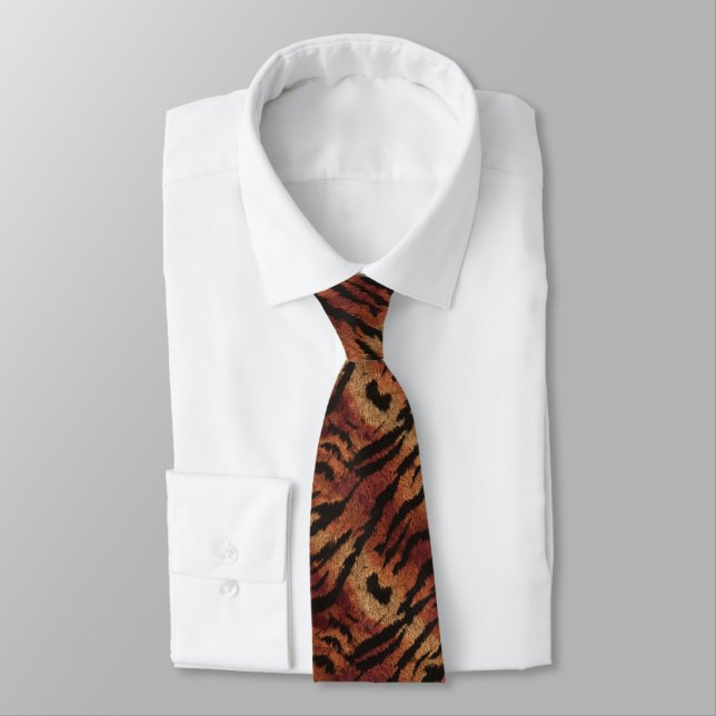 Edgy Fathers Day Animal Print Krawatte (Gebunden)