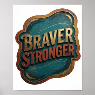 Edgy Gold KÜHNER STÄRKER Poster