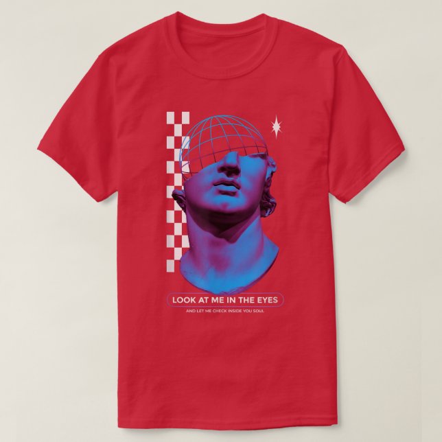 Edgy Greece Myths Gods & Goddesses Statue Griechen T-Shirt (Design vorne)
