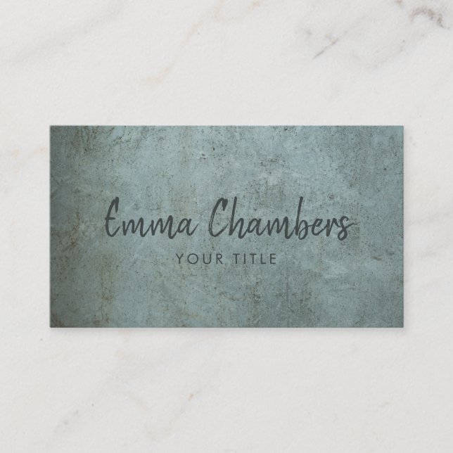 Edgy Grunge Ethereal Smoky Blue Gray Texture Visitenkarte (Vorderseite)