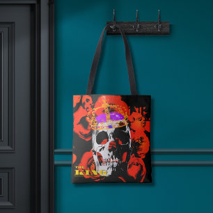 Edgy King Skull Crown n' Rose Tasche