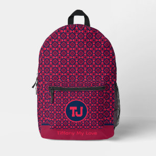 Edgy Name Girly Backpack für sie Bedruckter Rucksack
