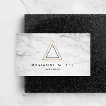 Edgy Rose Gold Triangle Logo