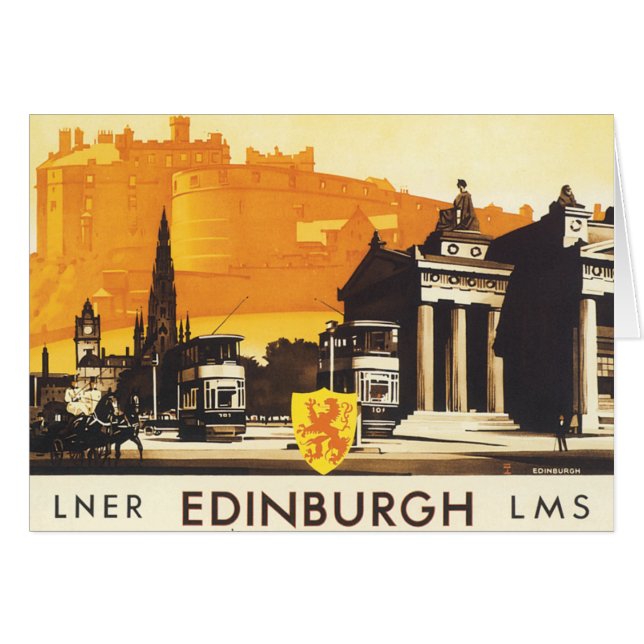 Edimbourg via LNER Rail Poster (Devant horizontal)