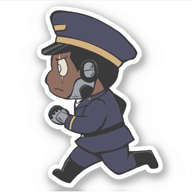 Edin Running - Sticker de vinyle deuxième contact (Devant)