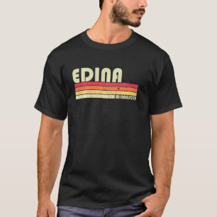 Edina Mn Minnesota City Zuhause Roots Retro 70er 8 T-Shirt