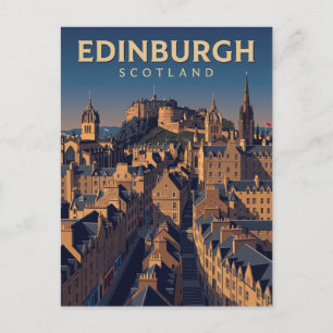 Edinburgh Altstadt Schottland Postkarte