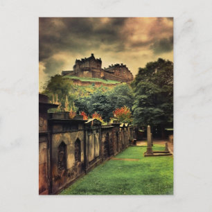 Edinburgh Castle - Antique Style Postkarte