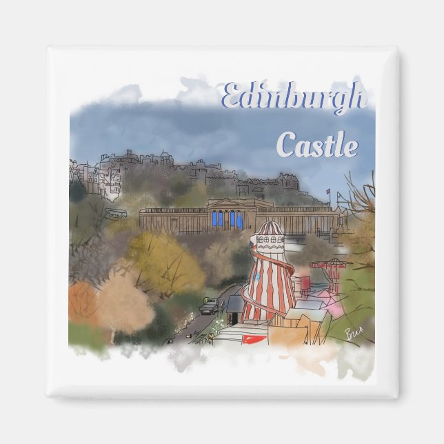 Edinburgh Castle Magnet (Vorne)