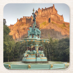 Edinburgh Castle Rechteckiger Pappuntersetzer