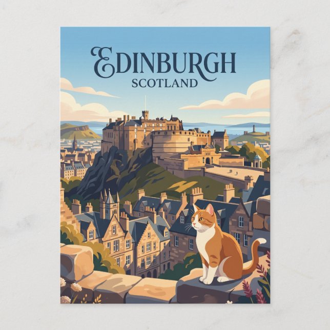 Edinburgh Castle Schottland Postkarte (Vorderseite)