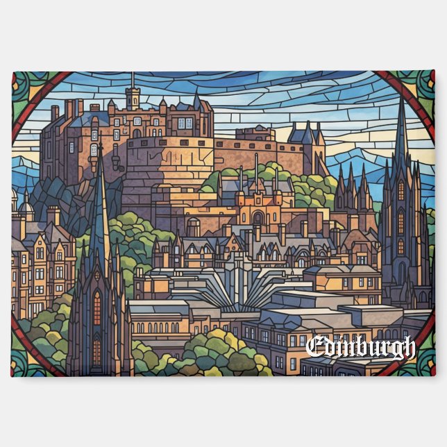 Edinburgh Castle Scotland Travel Magnet (Vorderseite)