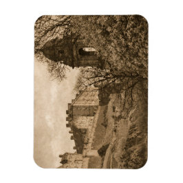 Edinburgh Castle Sepia-Fotografie Magnet