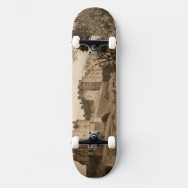 Edinburgh Castle Sepia Photograph Skateboard