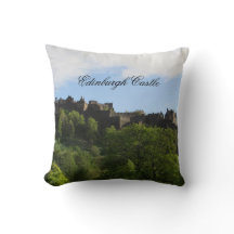 Edinburgh Castle Throw Pillow Scotland Souvenir