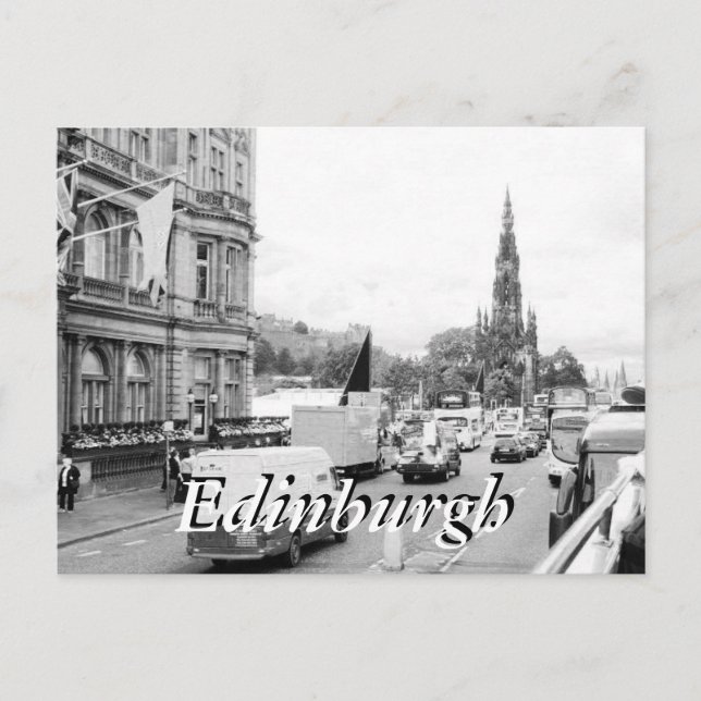 Edinburgh City Scotland Vintage Postkarte (Vorderseite)