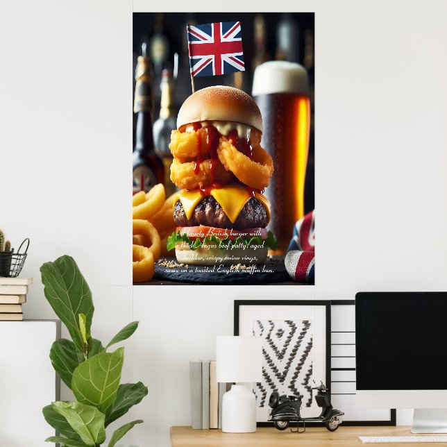 Edinburgh Eats: Pub Grub Glory 24x36 Poster (Heimbüro)