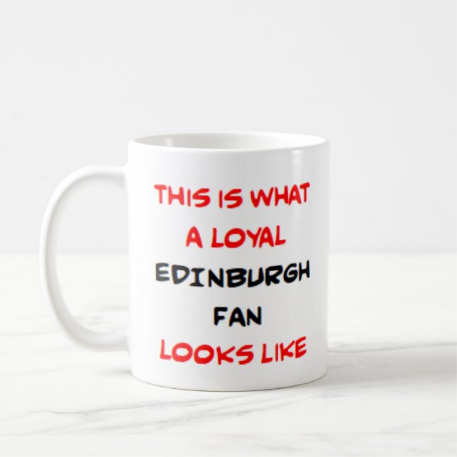 Edinburgh-Fan, treu Kaffeetasse (Links)