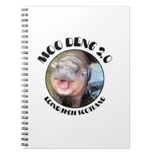 Edinburgh Hippo Pygmy in Schottland - Moo Deng 2.0 Notizblock
