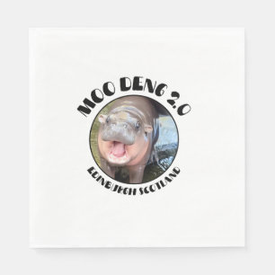 Edinburgh Hippo Pygmy in Schottland - Moo Deng 2.0 Serviette