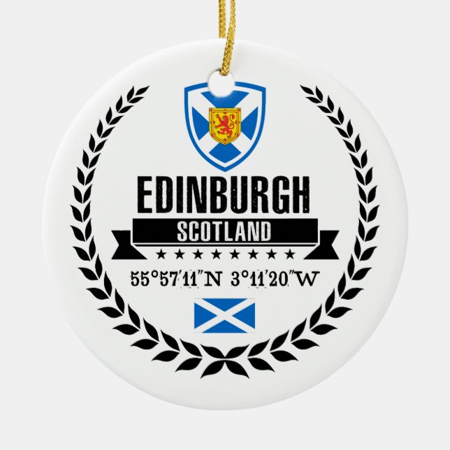 Edinburgh Keramik Ornament (Vorne)
