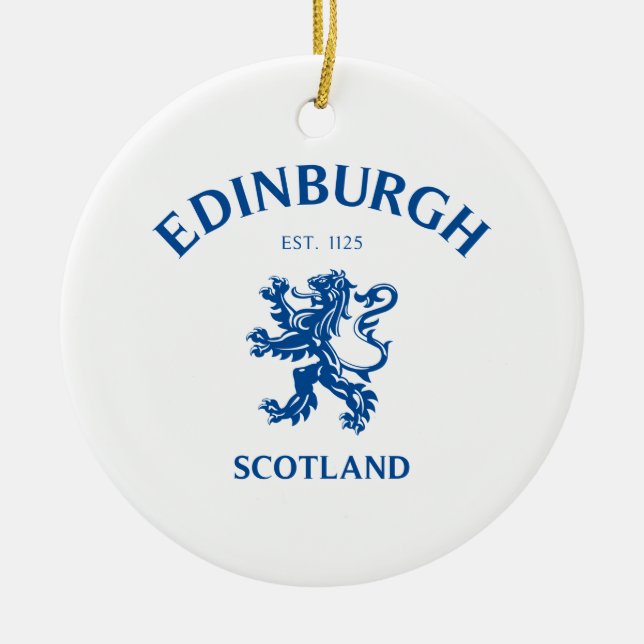 EDINBURGH KERAMIK ORNAMENT (Vorne)