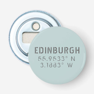 Edinburgh Latitude & Longitude Flaschenöffner