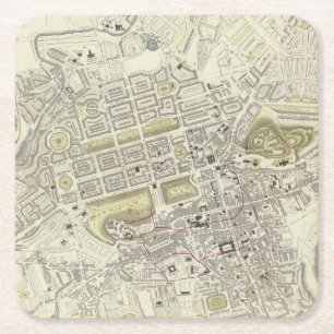 Edinburgh Rechteckiger Pappuntersetzer