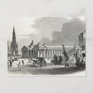 Edinburgh: Royal Institution und Scott Postkarte