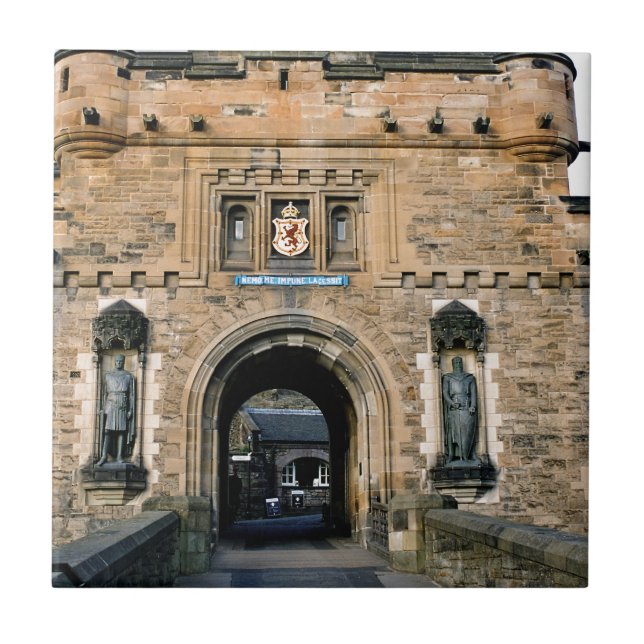 Edinburgh-Schlosseingang Fliese (Vorderseite)