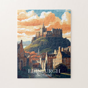 Edinburgh, Schottland Burg Vintage Reise