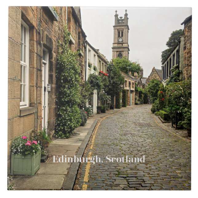 Edinburgh, Schottland City Fliese (Vorderseite)