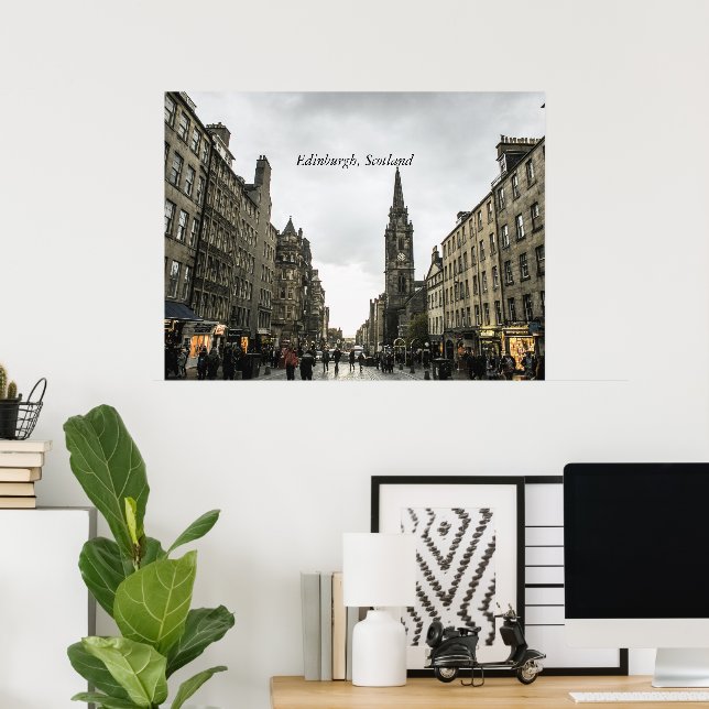 Edinburgh, Schottland City Poster (Heimbüro)