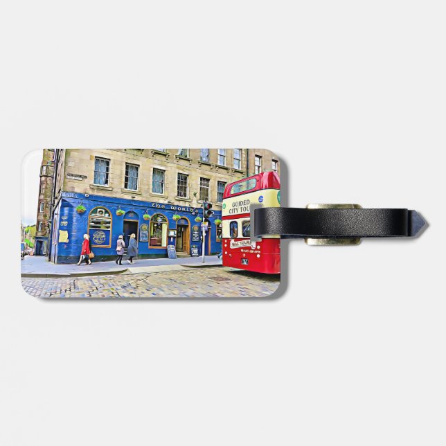 Edinburgh, Schottland Gepäckanhänger (Rückseite horizontal)