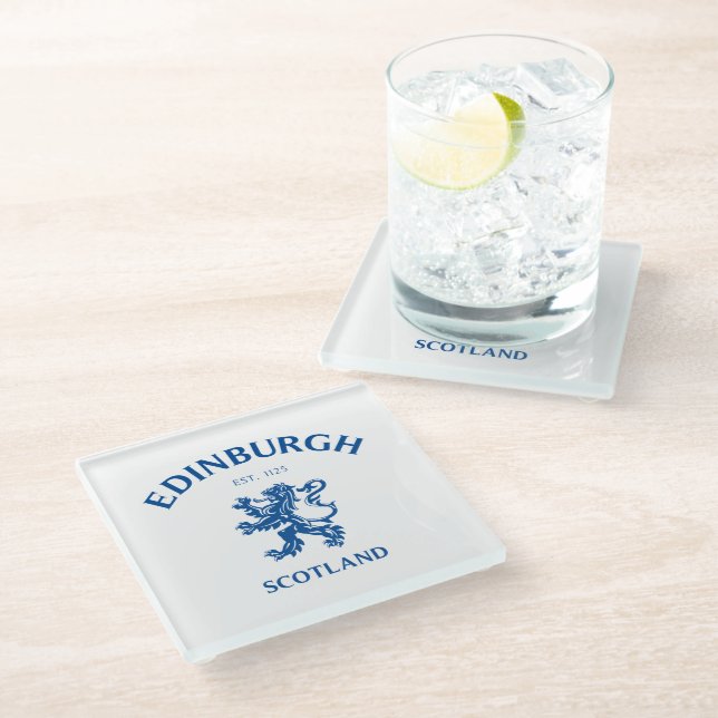 EDINBURGH Schottland Glasuntersetzer (Schrägansicht)