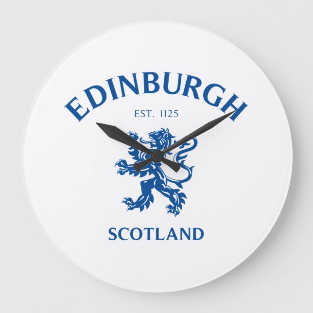 EDINBURGH Schottland Große Wanduhr (Vorderseite)