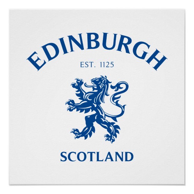 EDINBURGH Schottland Poster (Vorderseite)