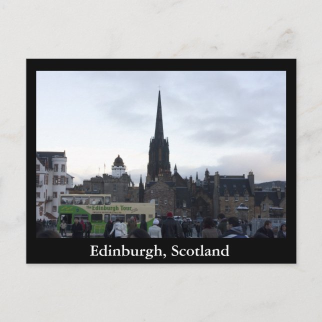 Edinburgh, Schottland Postkarte (Vorderseite)