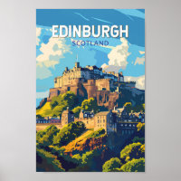 Edinburgh Schottland Reisen Art Vintag