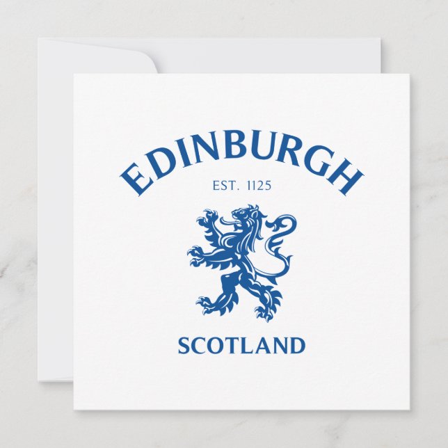 EDINBURGH Schottland Save The Date (Vorderseite)