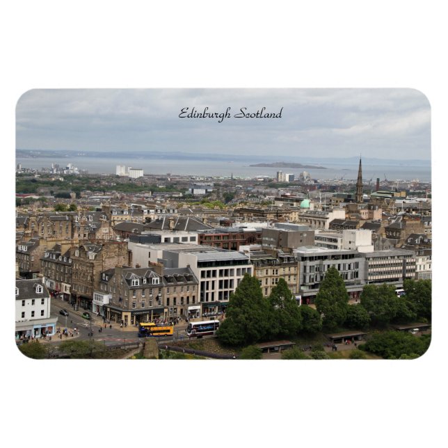 Edinburgh Schottland, Stadtbild, Fotografie Magnet (Horizontal)