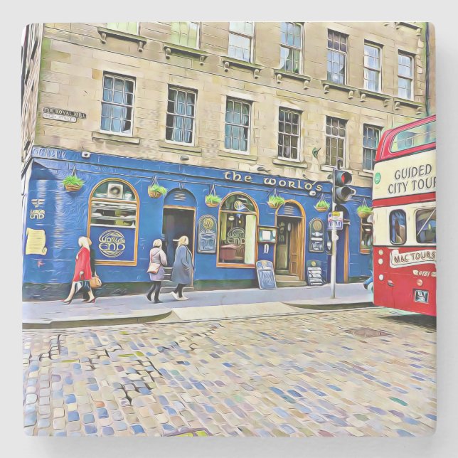 Edinburgh, Schottland Steinuntersetzer (Vorderseite)