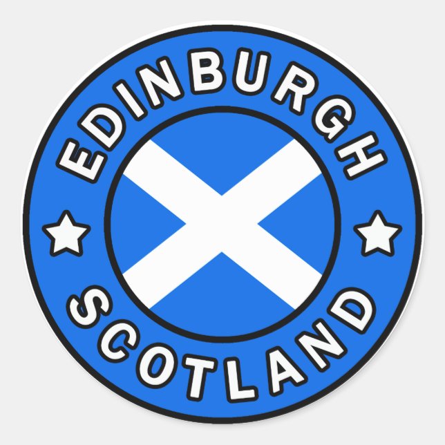 Edinburgh Scotland Aufkleber (Vorderseite)